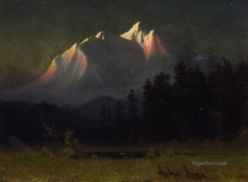  occidental Pintura - Paisaje Occidental Albert Bierstadt Montaña